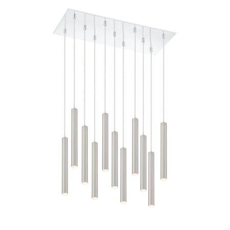 Z-Lite Forest 11 Light Island/Billiard, Chrome & Brushed Nickel 917MP12-BN-LED-11LCH